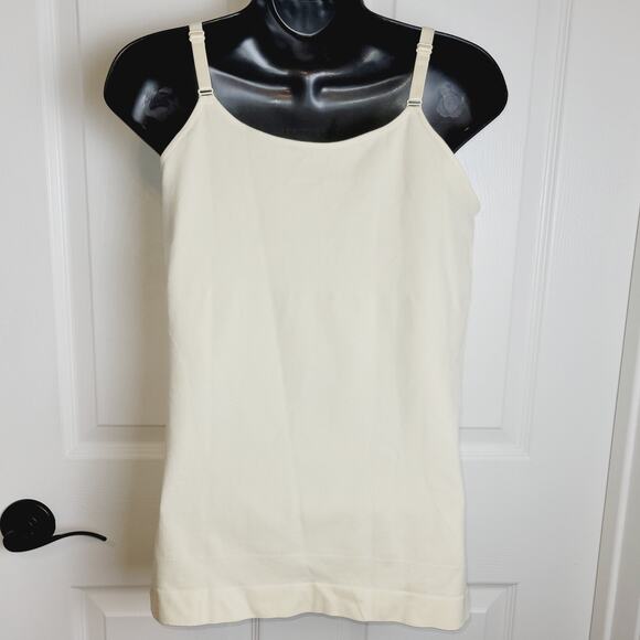 Shapermint Tank Essentials Scoop Neck Cami XXL Cream Slimming Smoothing New - Picture 5 of 13
